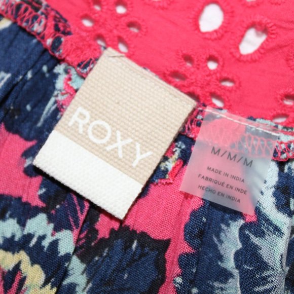 Roxy Eyelet Floral Strappy Dress - Picture 8 of 11